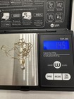 14k yellow gold box chain with diamond charm  — photo 6