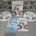 Mario Kart Wii (Nintendo, 2008) Bundle. Contains 2 Steering Wheels, Tested