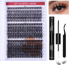 Lash Extension Ciglia Finte Ciuffetti Kit Con Bond E Seal, Extension Ciglia per