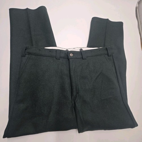 Codet Wollhose Herren 42 x 33 Hosenträger Knöpfe Jagd Outdoor Arbeitskleidung grün