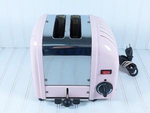 Dualit Classic 2-Slice Toaster Rare Pink Color Tested Working Free Shipping