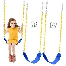 2 Pack Swing for Outdoor Swing Set, Swing Seat Replacement Kit with 66" Blue