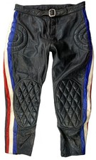 ROCKY CYCLE US Flat Track Moto Cross Motorrad Biker Lederhose 35x28