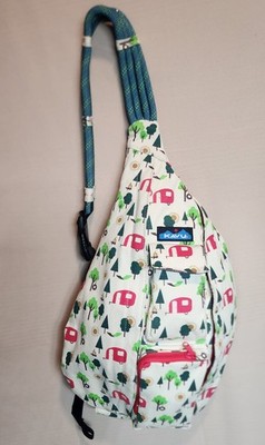 Kavu Rope Sling Bag Backpack Camper Campsite Trees Retired Kavu Crossbody