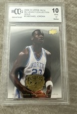2009-10 Upper Deck Jordan Legacy Gold #3 Michael Jordan BCCG 10 Tar Heels NCAA