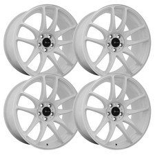 Set-4 Vors Tr4 18x8.5 5x114.35x4.5 White 35mm Wheels Rims 18 Inch