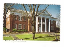 Andrew CARNEGIE Hall Tuskegee Institute Alabama VTG postcard UNP