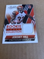 2014 Absolute Rookie JSY RELIC Jeremy Hill RC #JH Bengals Football Card (f5). rookie card picture
