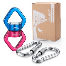 , Blue Red Swing Swivel, 30 KN Safest Rotational Device Hanging Accessory