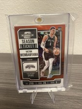 2023-24 Panini Contenders Optic - Season Ticket Victor Wembanyama #56 Red Prizm