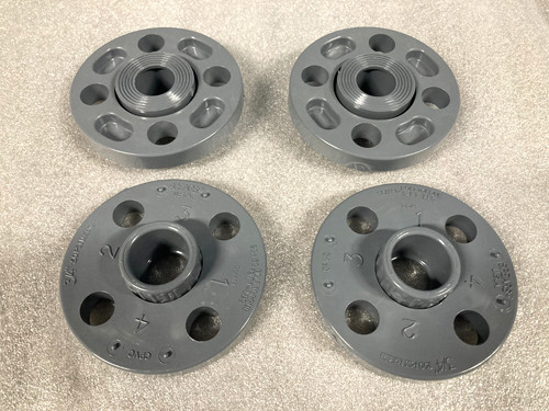 Qty 4 - Spears 3/4" CPVC 854-007C Rotating Van Stone Flange - NEW