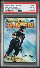 1999 Topps Chrome Jaromir Jagr A-MEN Refractor #AM1 PSA 10 POP 2