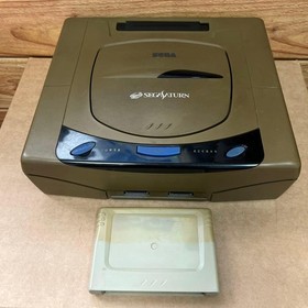 SEGA Saturn console and 8 software set with memory card