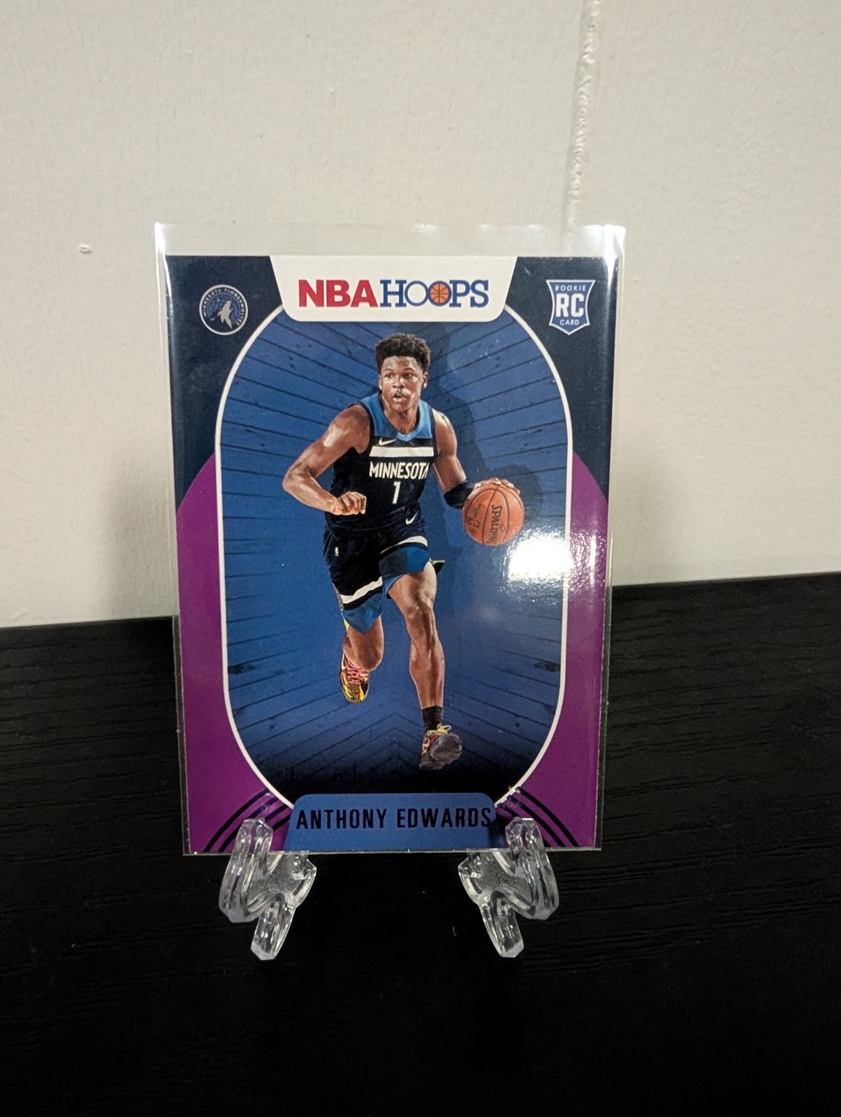 2020 Panini NBA Hoops Anthony Edwards Purple Rookie Card #216 RC⚡️