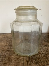 Large Vintage Stakwel Glass Sweet Or Apothecary Jar