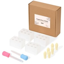 Reusable Suppository Molds Kit, 2ML  4 Suppository Mold Trays  10 Droppers ...