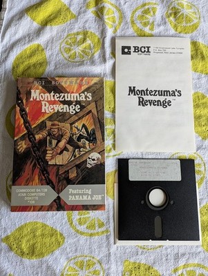 Montezuma's Revenge Featuring Panama Joe (Commodore 64 & Atari Rare Diskette)