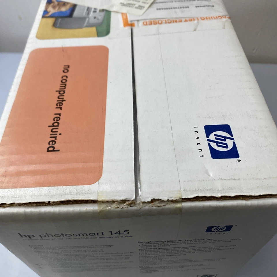 Brand New HP Photosmart 145 Digital Photo Inkjet Printer Rare LCD Card Slots - Image 4 of 4