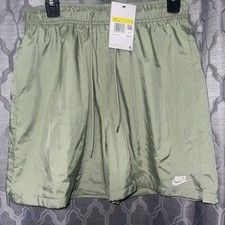   Nike Woven Flow Shorts Size Small Mens Oil Green Club 6" Above Knee Length 50