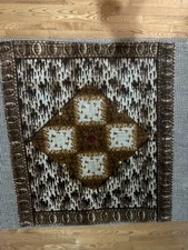 Antique Stroock Horsehair  Carriage Blanket Vintage