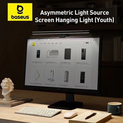 Baseus LED-Schreibtischlampe Bildschirmlicht Dimmbar Augenschutz