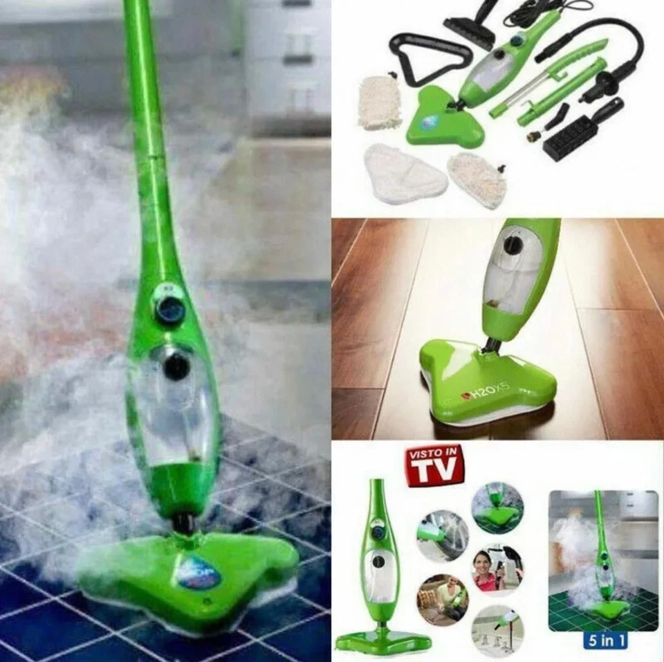 Scopa Mop Elettrica a Vapore 5in1 Lavapavimenti Igienizza Sterilizza H2O - Immagine 3 di 3