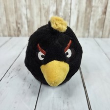 Angry Birds - 2010 Bomb 5  Plush Black No Sound Commonwealth Stuffed Animal Toy