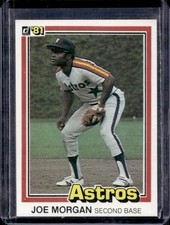 1981 Donruss Joe Morgan #18 Astros