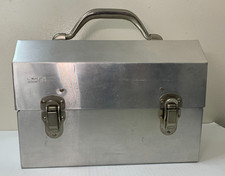 L May Mfg Sudbury Ontario Vintage Mid Century Aluminum Miners Lunchbox Pail
