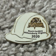 Busch Gardens Williamsburg Pantheon Coaster Hard Hat Pin 