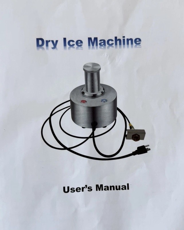 INNOVECO Dry Ice Machine w/ Carry Case, Hoses/Cords, Manual 09403100