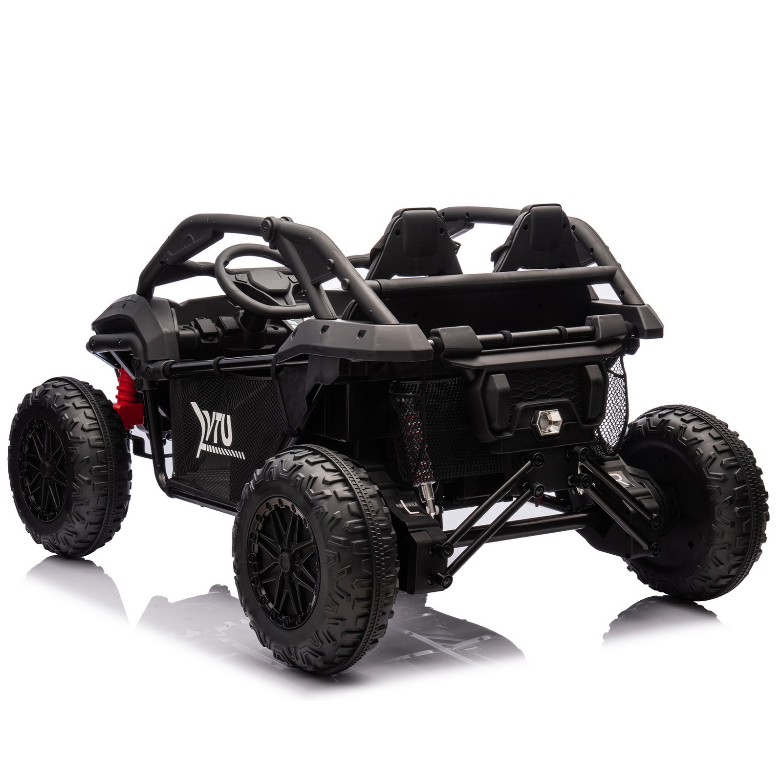24V 400W Kids Ride On UTV Car 20" Seat 2-Seater Parents Control LED Lights Music