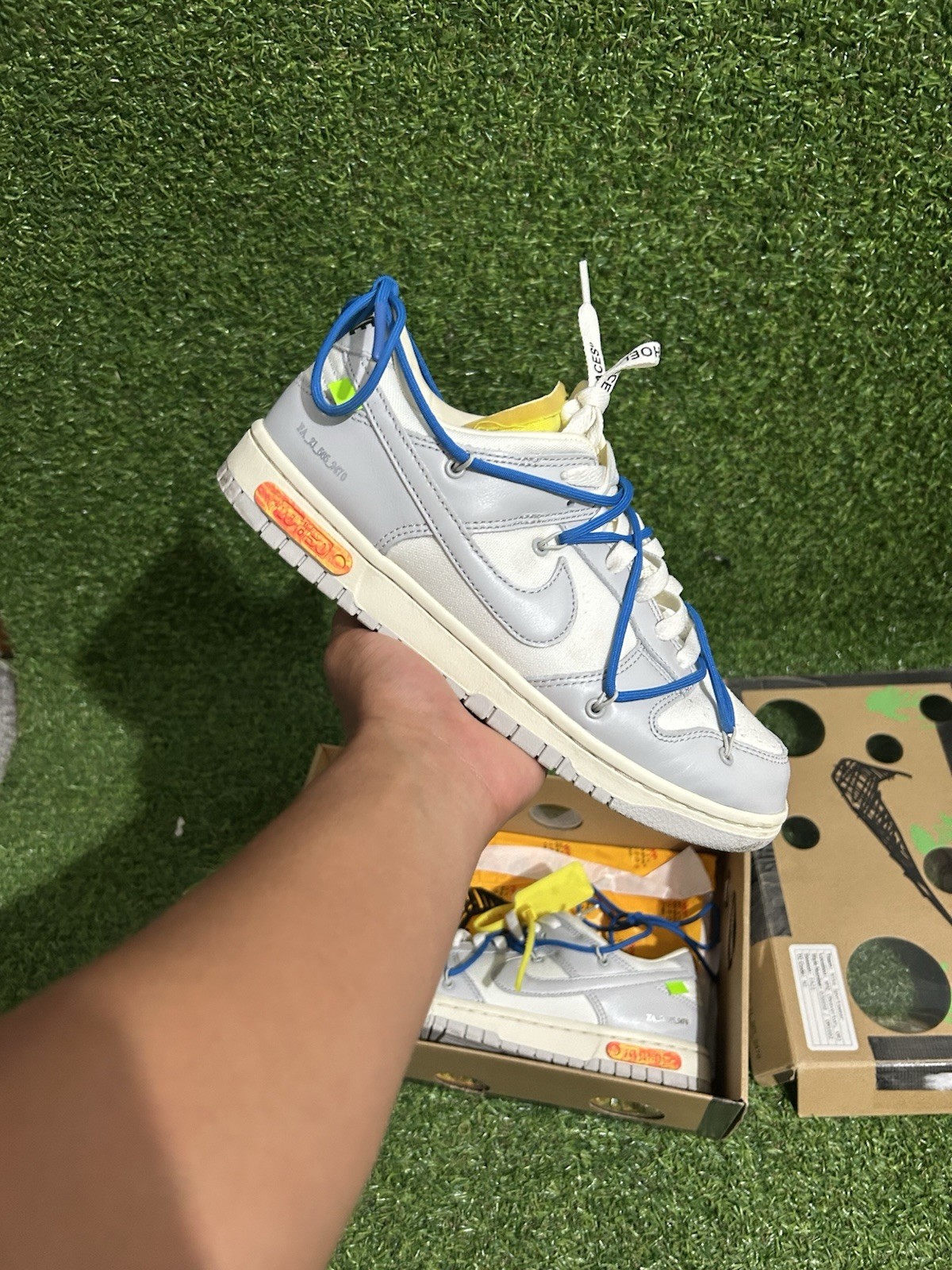 OFF WHITE X NIKE Lotto Nike Off White x Dunk Low taglia 10