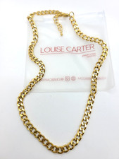 Louise Carter Havana Link 6mm 16"+2" Necklace 14k Gold PVD 