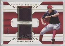 2024 Panini National Treasures Game Gear Swatches Dual /99 Travis Sykora 1g37