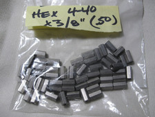 Hex Threaded Stainless Standoff, Spacer, Female-F 4-40 x 3/8" long, 50 pcs