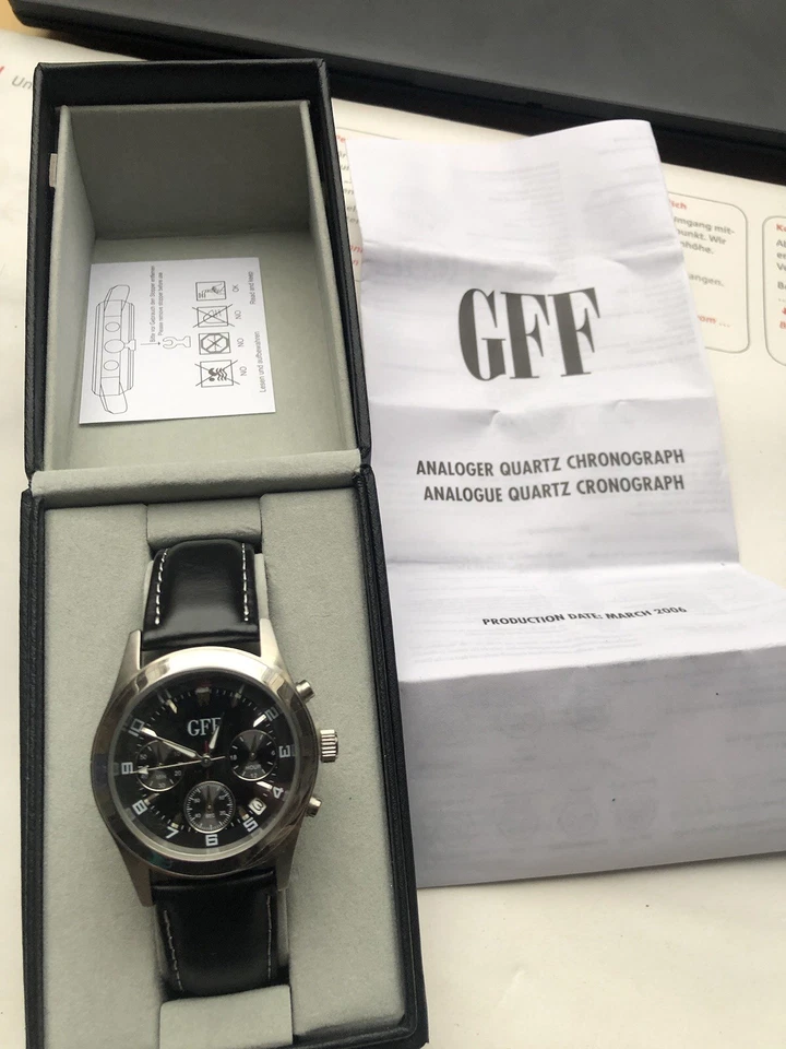 GFF Chronograph Uhr Herren NEU!!! - Bild 2 von 4