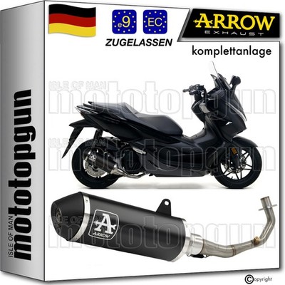 ARROW KOMPLETTANLAGE ZUGELASSEN KAT URBAN SCHWARZ HONDA FORZA 125 2017 17