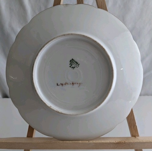 4X Limoges Hand Painted Rose Dessert Plates By LM Stickney 6.75" Stunning - Picture 3 of 15