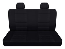 Rear Bench Seat Covers Fits 2011 Chevy Silverado 4-door Hybrid Pickup Black Rear Bench Seat Covers Fits 2011 Chevy Silverado 4-door Hybrid Pickup Black