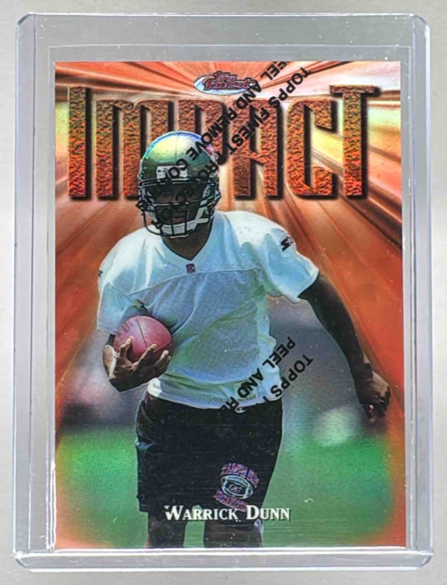 Warrick Dunn 1997 Topps Finest #270 Refractor Rookie RC