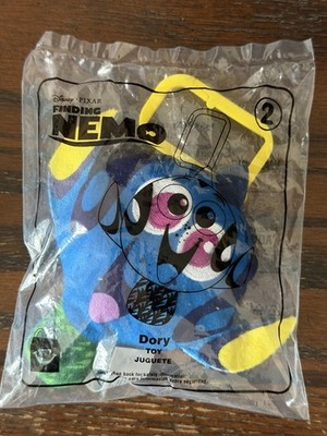 Disney Pixar Finding Nemo #2 Dory McDonalds Happy Meal Toy Plush Keychain Clip