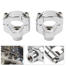 1 1/4 Handlebar Risers 1.65" Tall For Harley Softail Custom FXSTC 2006-UP