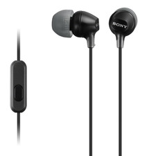 Sony MDR-EX15AP In-Ear Earbud with Microphone - Black MDREX15AP/B 