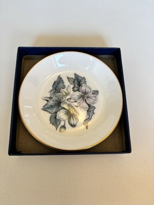 Vintage Royal Worcester England Fine Bone China Mini Teller Floral UK