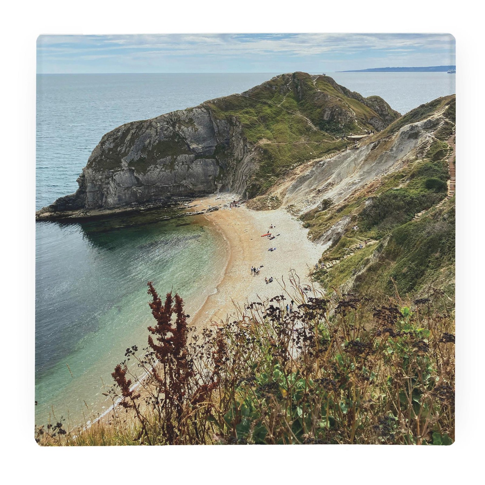Man O'War Square Glass Worktop Protector/Trivet - Coastal Kitchen Gifts