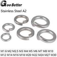 M1.6 - M30 Molla Rettangolare Blocchetto Bobina Rondelle Quadrate Acciaio Inox A2 304