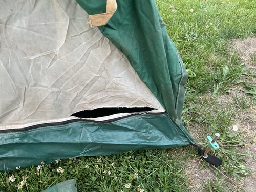 #4 Voyager Voyageur 01415 Vintage Boy Scout tent Canvas Poles FREE SHIPPING - Picture 7 of 12