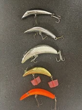 Lot of 5 EDDIE POPE FISHBACK U20 etc  FISHING LURE LOT