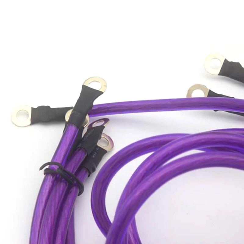 Purple High Performance 5PCS Grounding Wire Cable,Several Installing Parts Trim - Image 4 of 4
